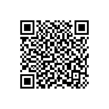 A generic qr code, complex dense grid of crisp black squares within a rounded rectangle, isolated on a pristine transparent background, digital identification concept