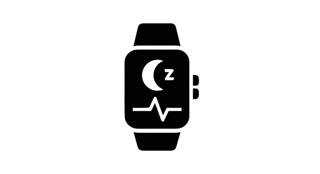 Smartwatch with sleep tracking display.