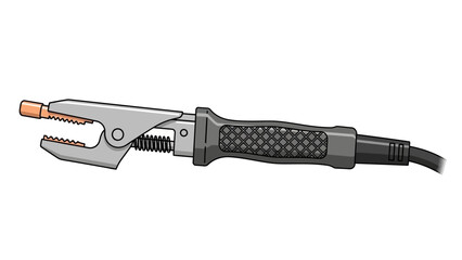 Naklejka premium Welding Electrode Holder Vector Illustration