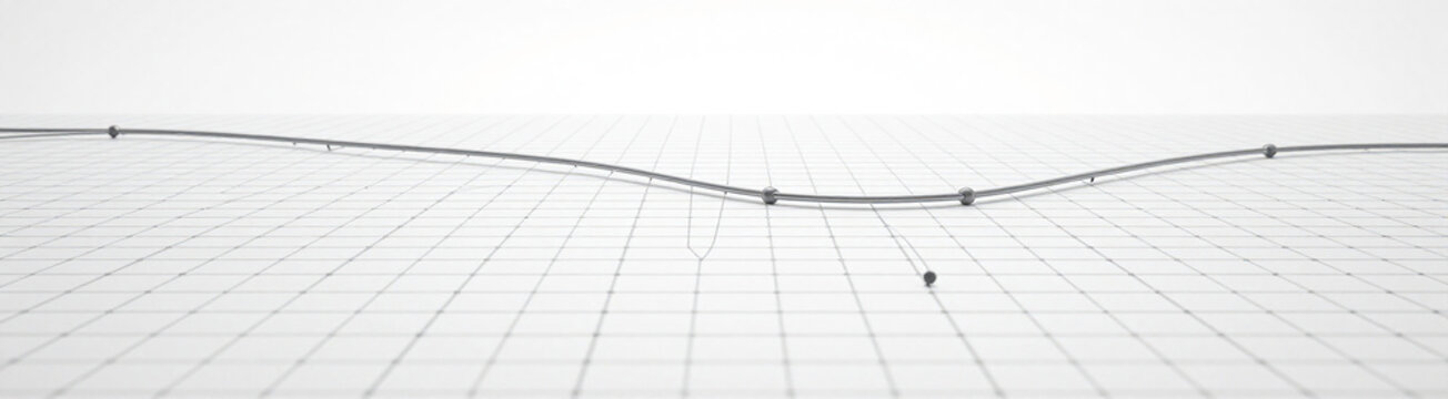 render futuristic abstract technological background complex grid pattern interconnected nodes wires soft diffused studio