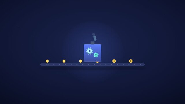 A video showcasing a blue robot interacting with glowing yellow orbs in a dark room