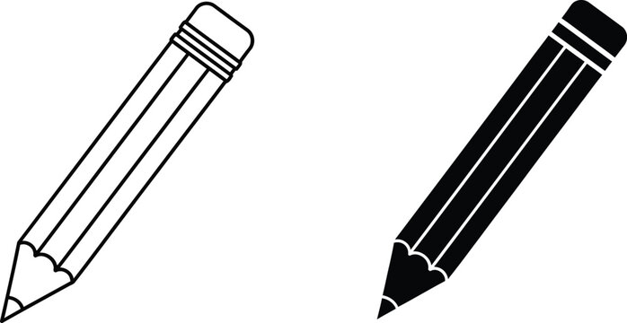 Two pencils with erasers pointing opposite directions