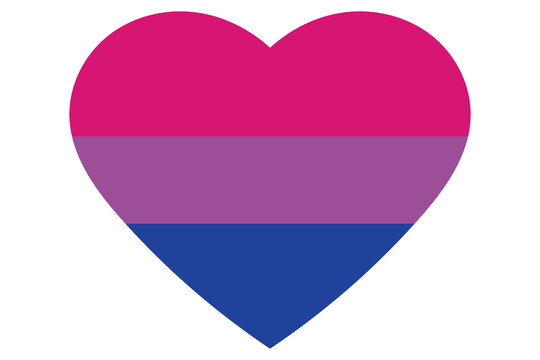 Pink, purple, and blue are the colours of the bisexual flag. LGBTQI concept. Flat vector illustration. Flag vector modern bi flag background. types of sexual minorities.