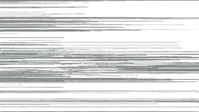 Glitchy distorted digital lines and rectangles on white background abstract digital art