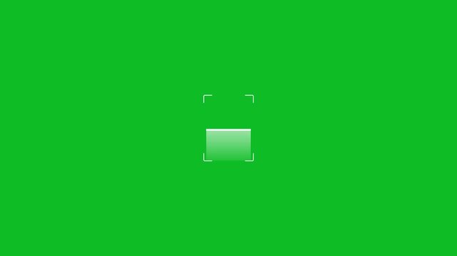 Futuristic QR Code ID Scanner Animation on green Screen - Chroma Key Barcode Scan HUD Effect . on transparent background.