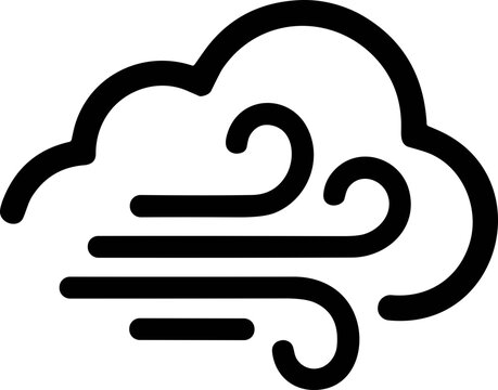 Windy Cloud Icon