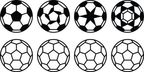 Black and white soccer balls © Mst. Taslima Akhter