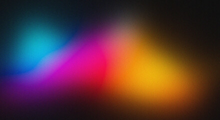 Fototapeta premium Vibrant Colorful Abstract Gradient Light on Dark Background