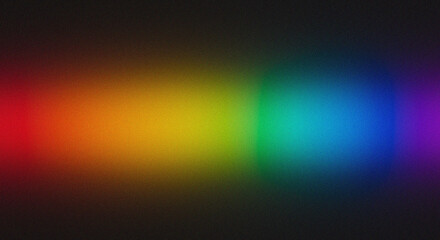 Obraz premium Colorful Spectrum Gradient Light on Black Background