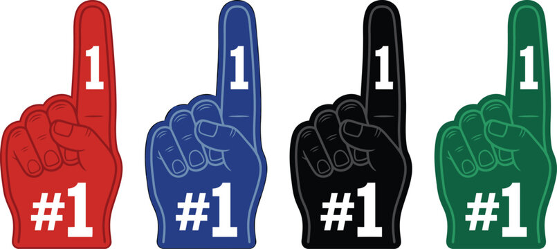 Foam finger number one sports fans