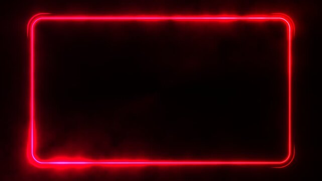 Crimson Red Sci-Fi Facecam Border Deep Sith Energy Edge Overlay Seamless Loop 4K