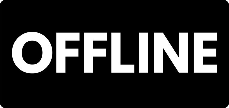 Offline Mode Status Symbol Vector