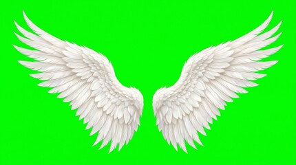 Fototapeta premium Elegant angel wings PNG isolated on transparent background, heavenly feathered wings for graphic design and spiritual concepts