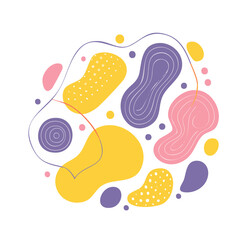 Fototapeta premium Abstract shapes vector illustration