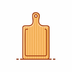 Fototapeta premium Wooden Cutting Board Icon