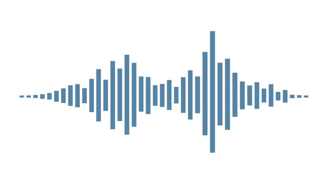Sound wave pattern on white background.