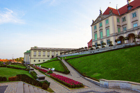 Pałac pod Blachą near the Royal Castle in Warsaw, Poland, historic 17th-century palace located in the UNESCO-listed Old Town area