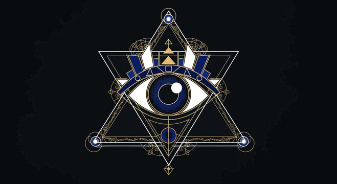 All seeing eye of providence symbol 1.