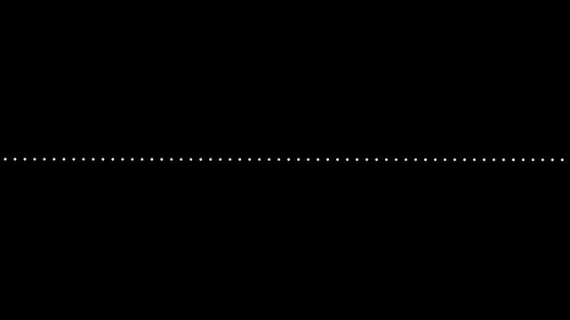 Sound wave audio spectrum black background, audio waveform spectrum animation.White line audio wave visualization on transparent background.Sound wave animation isolated on black background.
