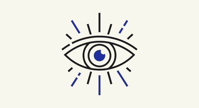 Detailed Illustration of a Human Eye.