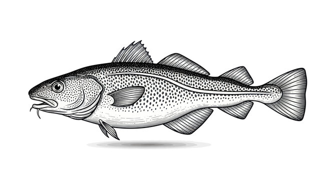 Detailed illustration of a large fish.