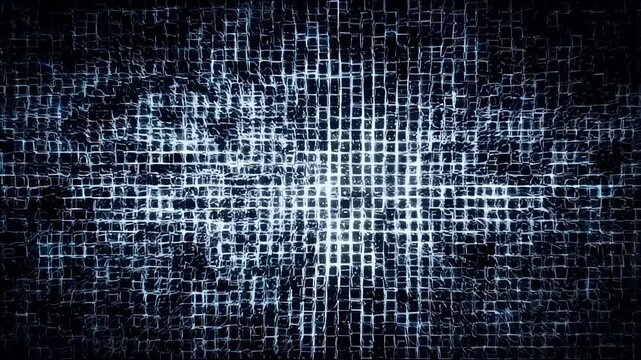 Dynamic digital grid transition with abstract matrix lines animation in motion