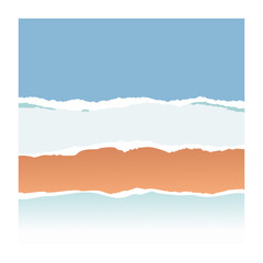 Fototapeta premium Abstract torn paper effect vector design