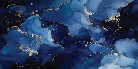 Blue planet earth illustration with continents and oceans © mahabubmorshed