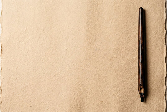 Wood pen on right edge with massive sand paper space