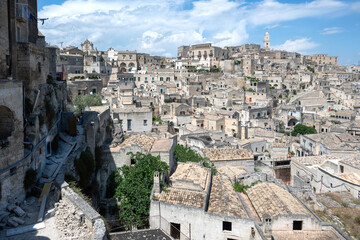 Naklejka premium The Old town of Matera, Basilicata Region, Italy