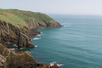 Fototapeta premium Dramatic coastline near Old Head of Kinsale County Cork Ireland