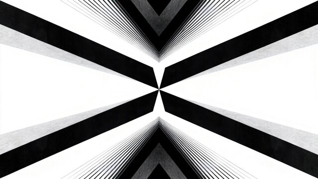Abstract black and white geometric pattern