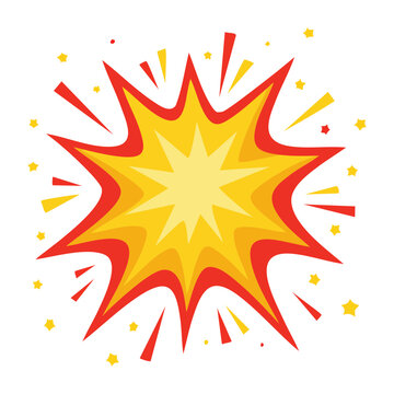 Cartoon explosion graphic