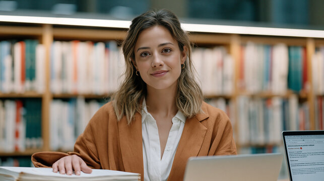 Academic researcher in a university libr 2