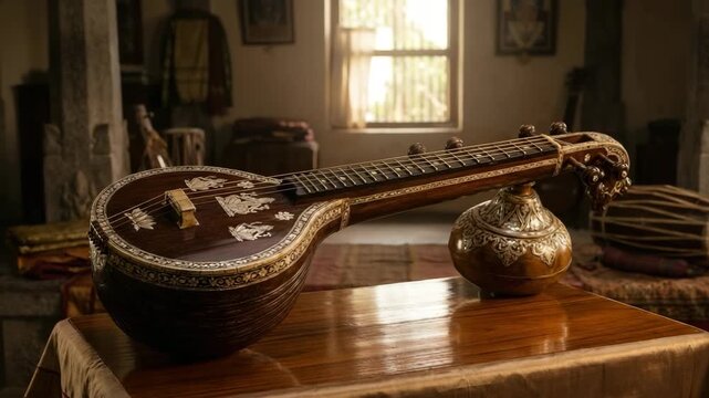 saraswati veena ancient south indian string instrument video