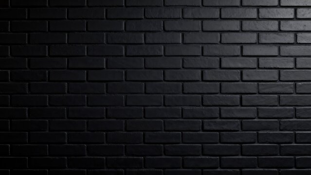 Black brick wall texture