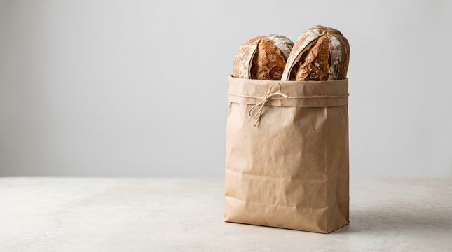 Rustic Bread Bag Branding Mockup