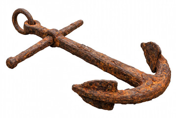 Heavily Corroded Antique Iron Ship Anchor © Masnoon