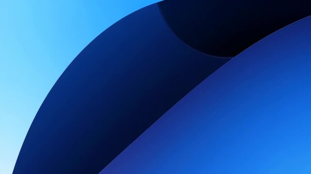 Modern abstract background featuring smooth curved lines and gradients in blue tones. Ideal for technology, design, and creative projects that require minimalistic style.