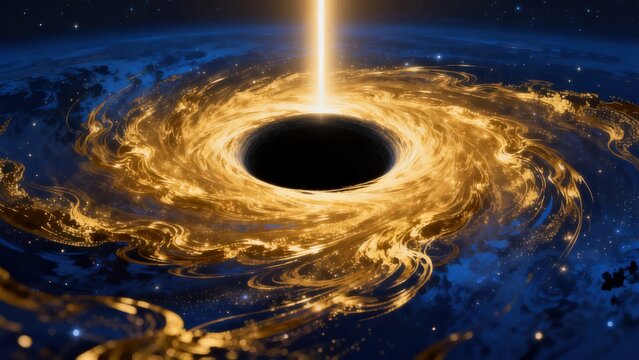 Black hole with accretion disk and jet