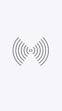 Minimalist abstract expression with a central mathematical symbol. Mathematical symbol concept for abstract visuals. Mathematical symbol clean focus for design use.