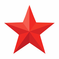 Fototapeta premium Red Five-Pointed Star