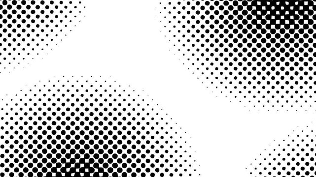 Abstract Black and White Dot Pattern 4K