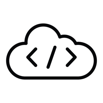Cloud Computing Code Developer Programming Tech API Icon