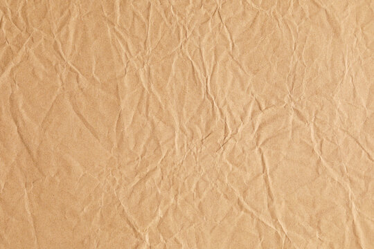 Crumpled old brown paper texture