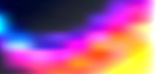 Obraz premium Vibrant Abstract Blurred Gradient Background Featuring Dynamic Neon Light Streaks and Artistic Multicolored Smooth Fluid Texture