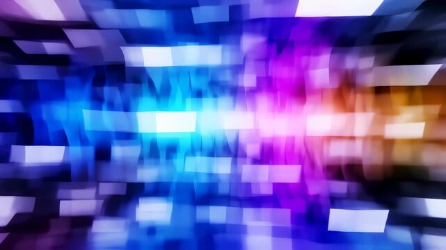 Abstract colorful light patterns shifting and flowing