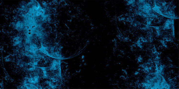Grunge marbled pattern and rough paint brush strokes isolated on dark cosmic powder Scattered Copy Space messy. dark textured background of lightning storms and night sky, Star field background