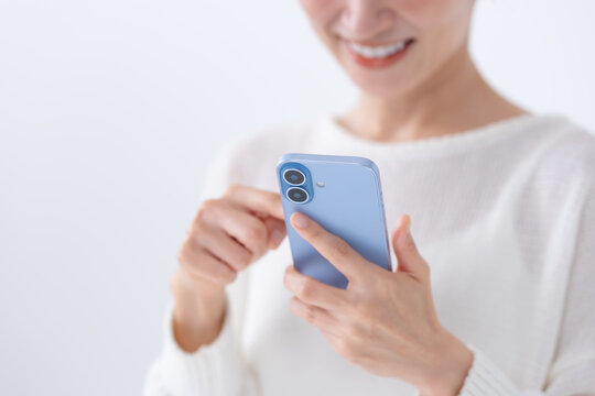 スマホ　女性