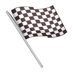 Obraz premium Checkered Flag Graphic